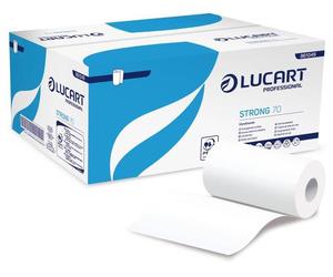 Asciugamano Lucart Strong 70 m 2 veli cartone da 12 rotoli - 861049