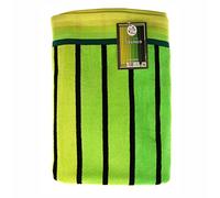 Asciugamano Maxi Telo Mare Extra Spugna Cimata Egiziana Lavorazione Jaquard 90x170cm vari colori (Righe Federico Verde)