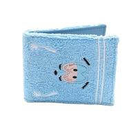 Asciugamano panno ricamato Anime Portafoglio, Fashion Designer personalizzato ID Card Holder, Cartoon Wallet Gift