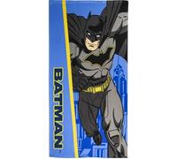 Asciugamano per bambini Batman - Colore blu e giallo - 70 x 140 cm - Realizzato in 100% poliestere da 250 gsm - Asciugamano piccolo - Stampa Batman - Prodotto originale progettato in Spagna
