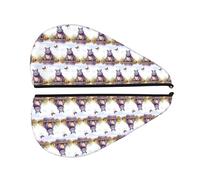 Asciugamano per capelli con stampa di farfalle e ippopotamo, asciugamano in microfibra super assorbente, turbante per capelli ricci lunghi e spessi