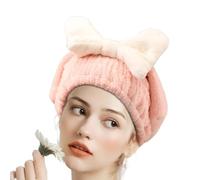 Asciugamano per capelli in microfibra - avvolgimento per capelli ad asciugatura rapida, turbante per capelli ultra assorbente | asciugamano leggero riutilizzabile con turbante a nodo, buste per