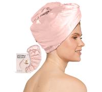 Asciugamano per capelli in microfibra avvolto in raso Kitsch per donna - Asciugatura rapida