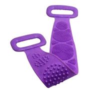 Asciugamano per la bellezza del corpo Asciugamano lungo Stringbing Brush Brush Brush Sided Scrubber Silicone Body Body Cura della pelle Stringbing Exfoliate Home Bagno Doccia Asciugamano / panno da ba