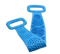 Asciugamano per la bellezza del corpo Asciugamano lungo Stringbing Brush Brush Brush Sided Scrubber Silicone Body Body Cura della pelle Stringbing Exfoliate Home Bagno Doccia Asciugamano / panno da ba