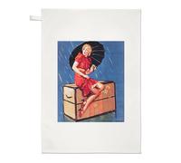 Asciugamano Pin Up Girl Disturbing Elements Gil Elvgren Poster Vintage