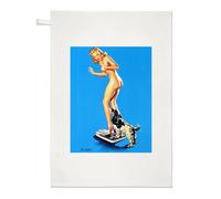Asciugamano Pin Up Girl Una Scoperta Piacevole Poster Vintage Gil Elvgren