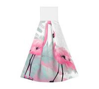 Asciugamano portatile da appendere con fenicottero rosa, asciugamano da cucina super assorbente, asciugamano da cucina per bambini adulti bagno cucina appeso asciugamano