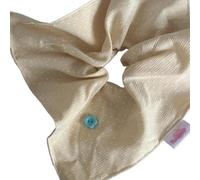 Asciugamano quadrato coreano delicato a pois, fascia per capelli per intestino grande, stile pigro, versatile, corda per capelli quadrata (beige)