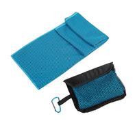 Asciugamano Rinfrescante, Asciugamano da Viaggio Traspirante e Ultra Assorbente, Asciugatura Rapida e Portatile con Borsa a Rete per Donna Collo Viso Sport Corsa Campeggio Escursionismo Viaggi