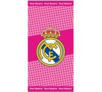 Asciugamano Rosa Real Madrid CF, Compleanno, Regalo Merchandise Ufficiale