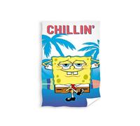 Asciugamano Spongebob Chillin 140x70cm 100% Cotone Spiaggia Bagno Bambini Regalo