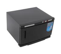 Asciugamano sterilizzatore armadio asciugamano caldo 25 l per casa hotel spa palestra panno in acciaio inox disinfezione e riscaldamento con 220 V potenza 70 °C temperatura di funzionamento (nero)