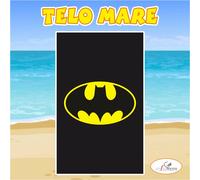 Asciugamano Telo Mare in spugna Batman regalo film marvel bambino estate
