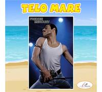 Asciugamano Telo Mare in spugna Freddie Mercury idolo cantante regalo estate