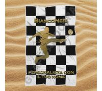 Asciugamano Telo Mare Juventus Bianconeri con Nome Personalizzato idea regalo