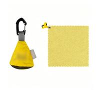 Asciugamano Viaggio Microfibra per ultra Leggero 23g Asciugamano | Pesa solo 23g, per ultra compatto, si ripiega nella custodia inclusa, perfetto per zaini leggeri(Yellow)