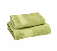 Asciugamano viso e ospite bagno tinta unita 1+1 set spugna Gabel MILLE cotone