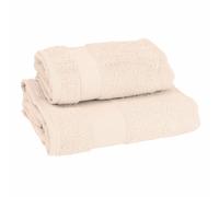 Asciugamano viso e ospite bagno tinta unita 1+1 set spugna Gabel MILLE cotone
