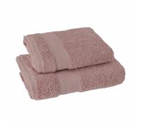 Asciugamano viso e ospite bagno tinta unita 1+1 set spugna Gabel MILLE cotone