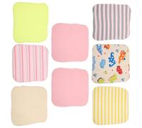 Asciugamano Viso per Bebè in Cotone, Set da 8 Pezzi | Lavette Leggere per Lavaggio e Cura, Uso Doccia e Asilo Nido, Assorbenza Migliorata, Portatile Colore Casuale