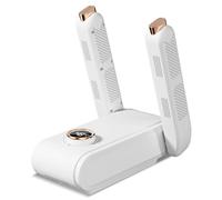 Asciugascarpe elettrico elettrico con sterilizzazione UV, circolazione del calore a 360°, con timer, pieghevole, per la casa e i viaggi