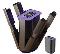 Asciugascarpe Portatile, Asciugaboot Silenzioso Con 4 Bracci Pieghevoli, Timer 1/3/6 H, 2 Livelli Di Velocità, Asciugatura Rapida, Scaldastivali Da Calcio Elettrico Per Scarpe, Guanti, Cappell purple