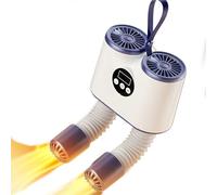 Asciugascarpe, scaldascarpe elettrico, con funzione timer 30/60/90 fino a 240 minuti, asciuga scarpiera con termoventilatore, asciuga scarpe da sci per scarpe da sci con supporto a parete