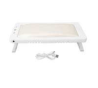 Asciugatore pieghevole per gel unghie con 27 chip LED, lampada pieghevole per l’indurimento dello smalto con timer a 60 o 120 secondi, cuscino per le in pelle PU per uso in (Bianca)