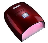 asciugatori per unghie per smalto e gel, Lampada polimerizzante for asciuga unghie professionale con batteria ad alta capacità, for tutti gli smalti in gel, strumenti for nail art(Red)