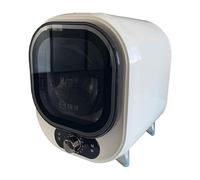 Asciugatrice a condensazione portatile, asciugatrice compatta con capacità di 5 kg e centrifuga da 0,8 kg, design ventilato ideale for piccoli spazi (blu/verde/bianco/rosa)(White)