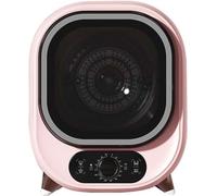 Asciugatrice a condensazione portatile, asciugatrice compatta da 5 kg con funzione di centrifuga, design ventilato a risparmio energetico for piccoli spazi(Pink)