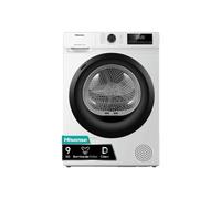 Hisense Asciugatrice 9 Kg Classe D Inverter con Pompa di calore Profondità 59 cm Funzione Vapore - DHQE900UWD