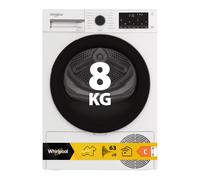 Whirlpool Asciugatrice 8 Kg Classe C Inverter con Pompa di Calore Profondità 61 cm Funzione Vapore Tecnologia 6° Senso colore Bianco - C WD R48M WBS IT