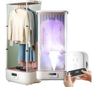 Asciugatrice A Vapore 900W Smart Steam Dryer, Stiratore Verticale Pieghevole Con Telecomando E Box Aromaterapia, Macchina Cura Abiti Portatile Per Casa E Viaggi