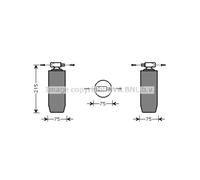 Asciugatrice, condizionatore d'aria HIGHWAY AUTOMOTIVE RED056