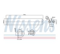 Nissens Essiccatore aria condizionata 95452 Alluminio