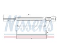 NISSENS Essicatore Climatizzatore per Opel Zafira B A05 Astra H Caravan L35 L48