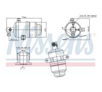 Nissens Essiccatore climatizzatore 95763 per Mercedes-Benz SLK (R170) 2000-2004