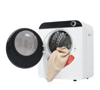 Asciugatrice da 3 kg (4,5 kg effettivamente) - 830 W con fase di raffreddamento e 4 programmi, copertura completa in plastica, protezione da surriscaldamento, montaggio a parete