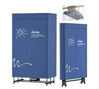 Asciugatrice da viaggio per camper, riscaldatore muto per uso domestico, asciugatrice a 3 strati, ad alta efficienza energetica, stendibiancheria riscaldata a bassa energia, stendibiancheria