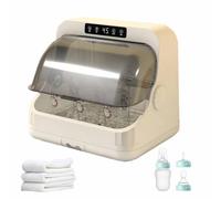 Asciugatrice Disinfettante Per Bottiglie Da 100 W, Disinfezione Efficiente Al 99,9%, Circolazione Automatica Ogni 3 Ore, Asciugatura Ad Aria Calda A 360°,White