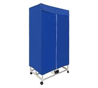 Asciugatrice elettrica, 1500 W, mini asciugatrice portatile con timer (0-240 min), telecomando, PTC 5 strati, asciugatrice elettrica a 3 marce, per appartamenti, casa, viaggi (blu)