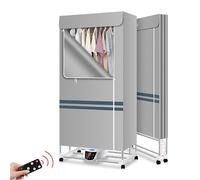 Asciugatrice Elettrica Pieghevole da 2300W, Asciugatrice Portatile, Asciugatrice a Doppio Strato, a Risparmio Energetico, Riscaldatore Anionico Interno Ad Asciugatura Rapida con Telecomando (Color