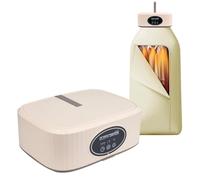 Asciugatrice elettrica portatile da 650 W, 2 impostazioni di velocità, compatta for un'asciugatura rapida, timer da 7 ore, ideale for la casa e i viaggi