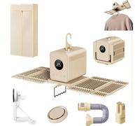 Asciugatrice Elettrica Portatile, Macchina Pieghevole Per La Cura Dell'abbigliamento Domestico, Timer Da 5 Ore, Riscaldatore a 3 Modalità Da 4200 Giri/min, Piccola Asciugatrice Intelligente