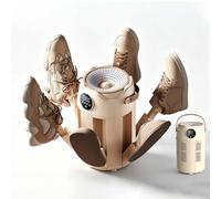 Asciugatrice elettrica portatile per stivali, 6 bracci, con copertura a 360°, comandi digitali, timer da 3/6/9 ore, temperatura costante di 48 °C, per casa e viaggio