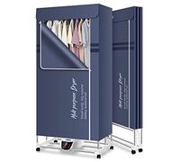 Asciugatrice Elettrica Portatile Pieghevole Asciugatrice elettrica per vestiti, stendibiancheria riscaldata, stendibiancheria elettrica con copertura, 2300 W, stendibiancheria interna a 3 ri