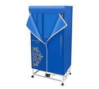 Asciugatrice elettrica professionale portatile, armadio pieghevole con tecnologia ad aria calda, essiccatore compatto per viaggio/dormitorio, controllo della temperatura e timer