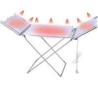 Asciugatrice Elettrica Riscaldata Stendibiancheria Portacavalli per Interni Piegatura Asciugatrice Elettrica Riscaldata Stabile Scaldasalviette X-Legs Lavanderia Stabile in Piedi Lavaggio A